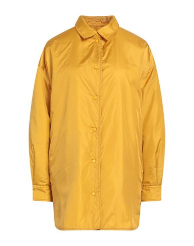 Shop Aspesi Woman Shirt Ocher Size M Polyamide In Yellow