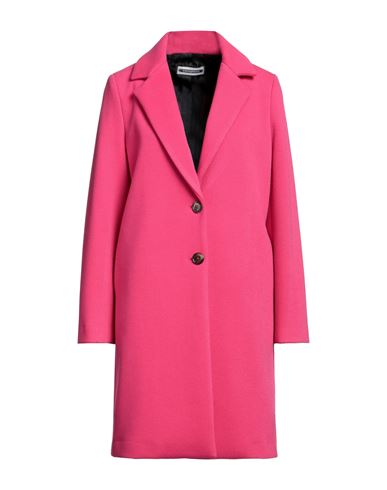 Biancoghiaccio Woman Coat Fuchsia Size 10 Polyester In Pink