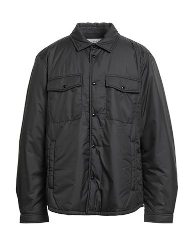 Woolrich Man Jacket Charcoal Size S Polyester In Black