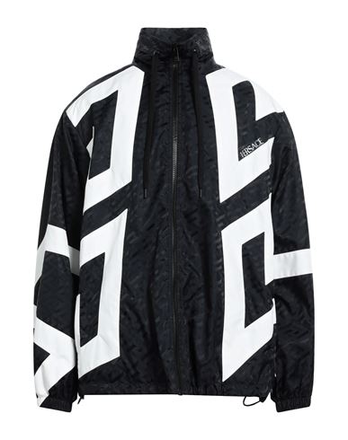 Shop Versace Man Jacket Black Size 42 Polyamide, Polyester