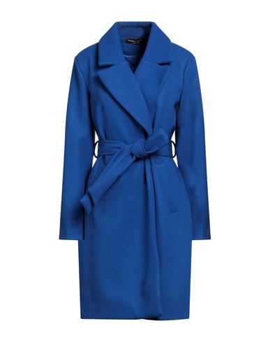 Vanessa Scott Woman Coat Bright Blue Size Onesize Polyester, Viscose, Elastane
