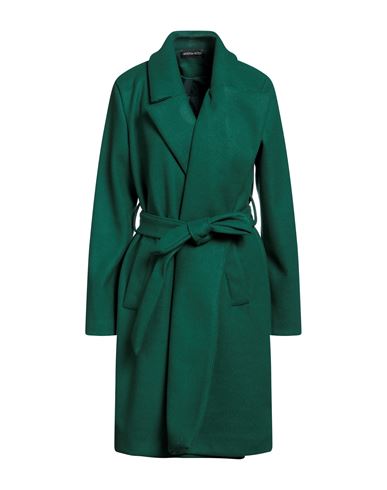 Vanessa Scott Woman Coat Emerald Green Size Onesize Polyester, Viscose, Elastane
