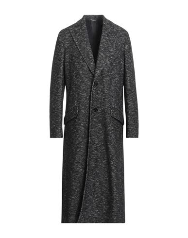 Dolce & Gabbana Man Coat Black Size 44 Virgin Wool, Cotton, Cashmere