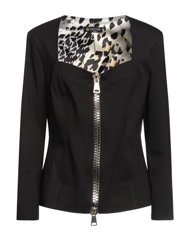 Camilla  Milano Camilla Milano Woman Blazer Black Size 12 Viscose, Polyamide, Elastane, Polyester