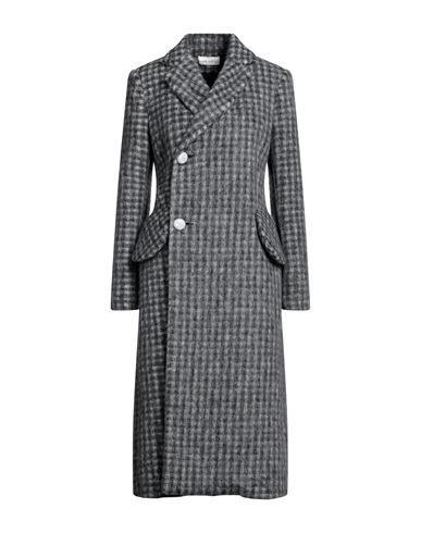 Meimeij Woman Coat Grey Size 8 Polyester, Virgin Wool, Acetate, Elastane