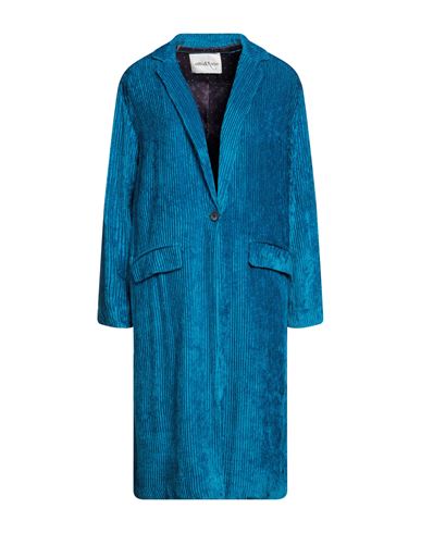 Ottod'ame Woman Overcoat & Trench Coat Azure Size 6 Viscose In Blue