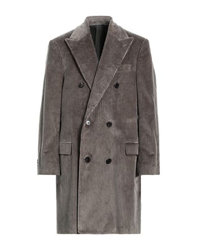 Shop Brooks Brothers Man Coat Khaki Size 42 Cotton In Beige