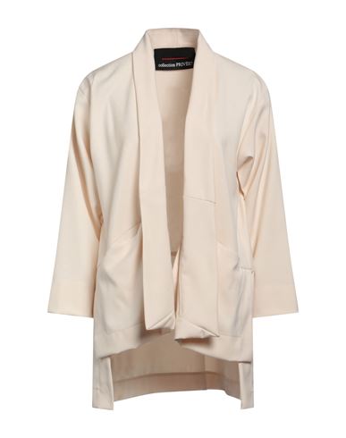 Collection Privèe Collection Privēe? Woman Overcoat & Trench Coat Light Pink Size 10 Polyester, Viscose, Elastic Fibre