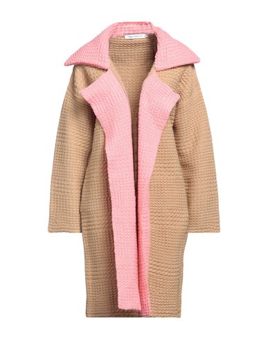 Simona Corsellini Woman Coat Camel Size S Viscose, Polyester In Beige