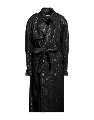 The Mannei Woman Overcoat & Trench Coat Black Size 4 Nylon, Elastane