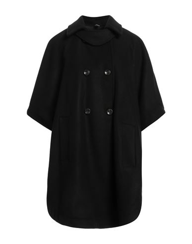Souvenir Woman Coat Black Size M Acrylic, Polyester, Wool
