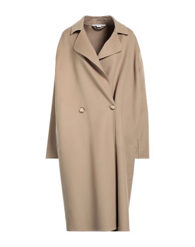 Stella Mccartney Woman Coat Sand Size 6-8 Wool In Beige