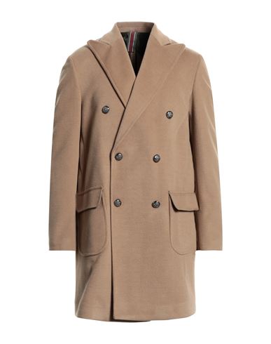Why Not Brand Man Coat Camel Size 42 Polyester, Wool In Beige