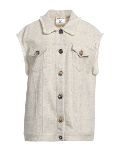 Semicouture Woman Jacket Beige Size 6 Cotton, Viscose, Acrylic, Polyester, Polyamide