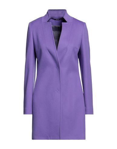 Piacenza Cashmere 1733 Woman Coat Purple Size 12 Virgin Wool