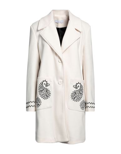 Kaos Woman Coat White Size 8 Polyester