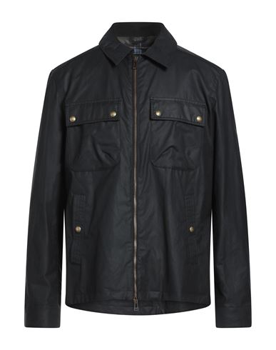 Belstaff Man Jacket Midnight Blue Size 3xl Cotton In Black