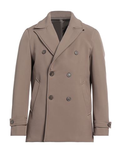Mr Massimo Rebecchi Man Overcoat & Trench Coat Light Brown Size 44 Polyester, Elastane In Beige