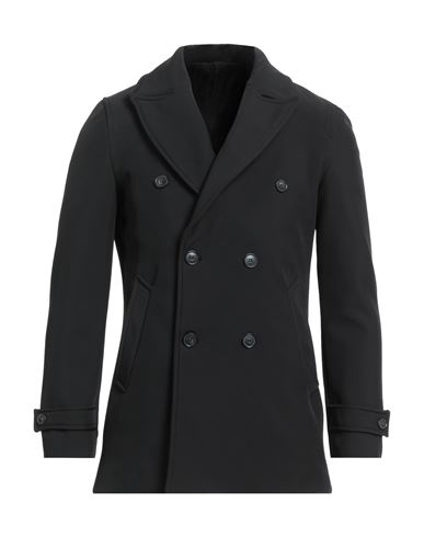 Mr Massimo Rebecchi Man Overcoat & Trench Coat Black Size 40 Polyester, Elastane