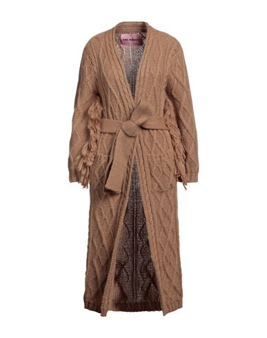 Pink Memories Woman Cardigan Camel Size 6 Acrylic, Mohair Wool, Polyamide, Wool In Beige