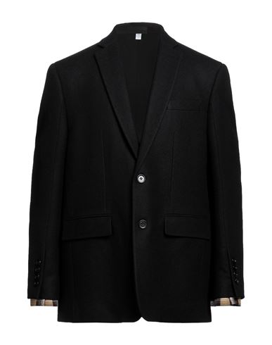 Burberry Man Coat Black Size 38 Wool