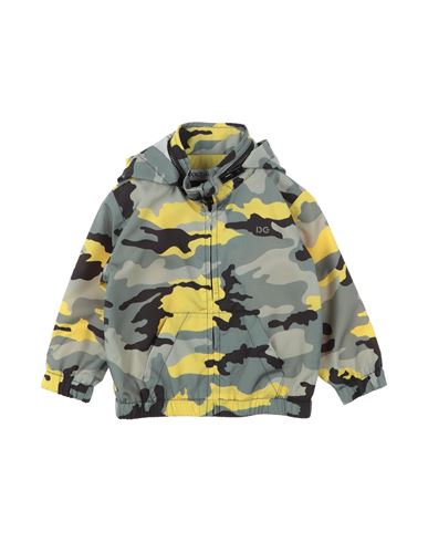 Dolce & Gabbana Newborn Boy Jacket Military Green Size 3 Polyester In Green