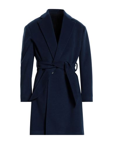 Stilogia Man Coat Blue Size 38 Textile Fibers, Viscose