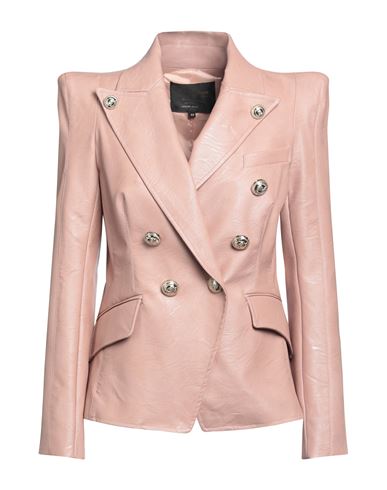 W Les Femmes By Babylon Woman Suit Jacket Pastel Pink Size 4 Polyurethane, Viscose