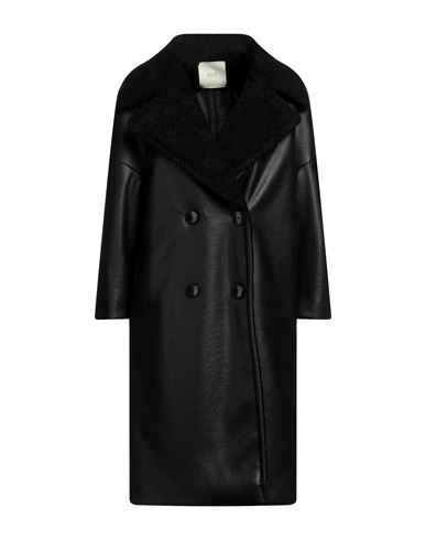 Sees Infinitely Woman Woman Coat Black Size 6 Polyester