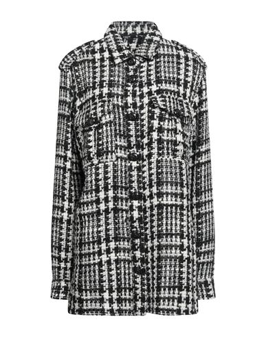 Amen Woman Overcoat & Trench Coat Black Size 4 Acrylic, Wool, Polyester