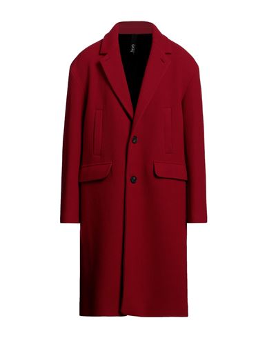 Hevo Hevò Man Coat Red Size 40 Virgin Wool, Polyamide