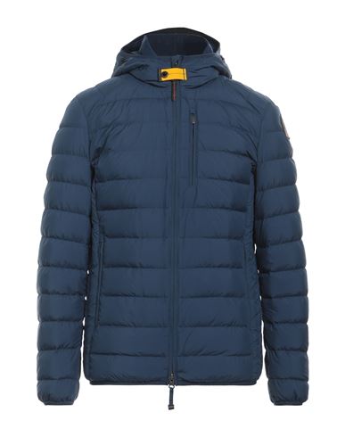 Parajumpers Man Down Jacket Navy Blue Size M Polyester In Navy Blue