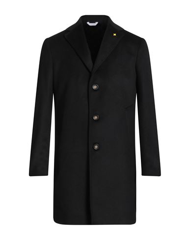Alessandro Gilles Man Coat Black Size 44 Wool, Polyester, Cashmere
