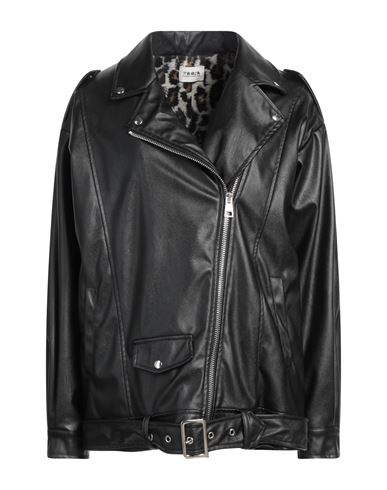 Berna Woman Jacket Black Size Xs Polyurethane, Polyester