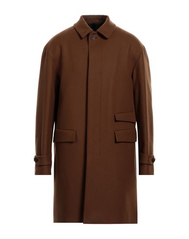 Hevo Hevò Man Coat Camel Size 44 Virgin Wool, Polyamide In Beige