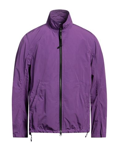 Aspesi Man Jacket Purple Size L Polyester, Polyamide