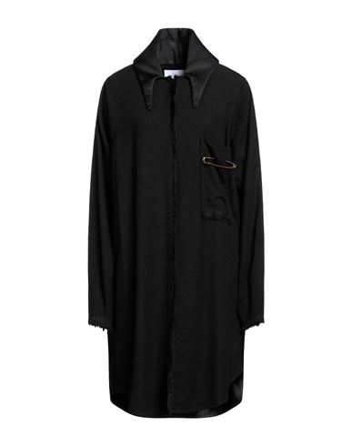 Art 259 Design By Alberto Affinito Art259design Woman Overcoat Black Size L Viscose, Polyamide