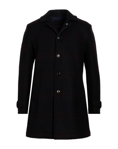 Officina 36 Man Coat Burgundy Size 38 Viscose, Polyester, Virgin Wool, Acrylic, Elastane In Black