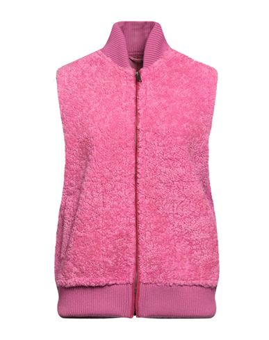 Simonetta Ravizza Woman Jacket Pink Size 2 Shearling, Soft Leather