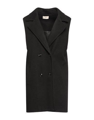 Toy G. Woman Overcoat Black Size 6 Polyester, Viscose, Wool