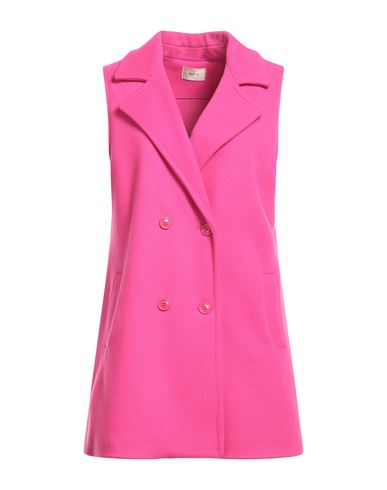 Toy G. Woman Overcoat Fuchsia Size 10 Polyester, Viscose, Wool In Pink