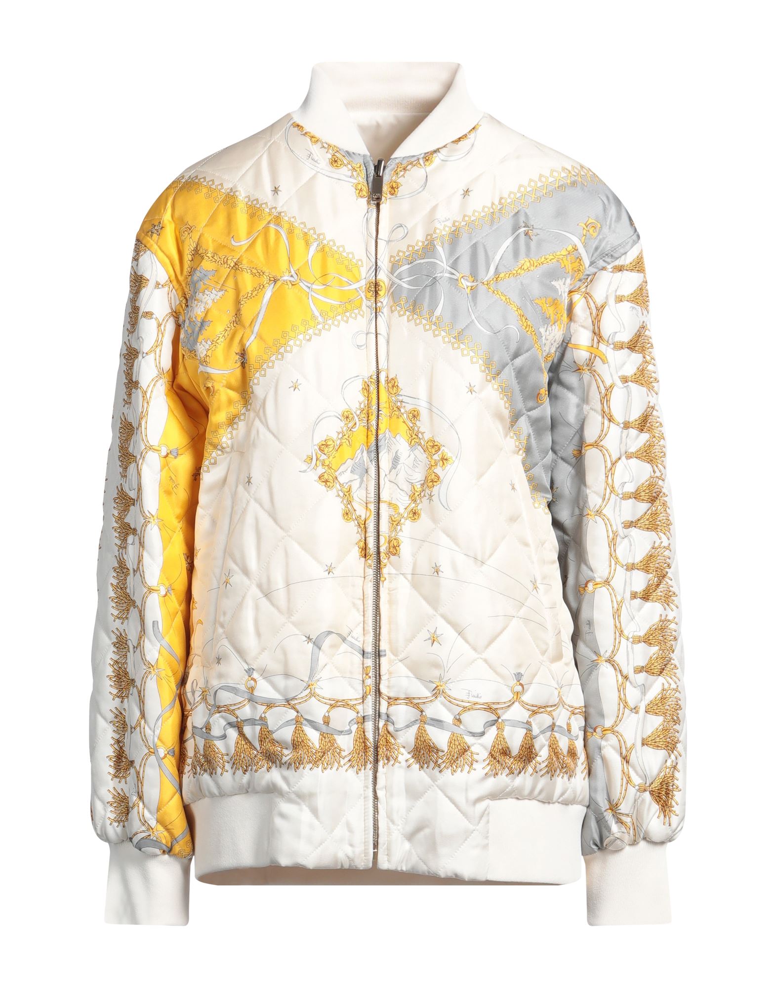 《セール開催中》PUCCI レディース ジャケット＆ブルゾン オフホワイト L シルク 100% / レーヨン / ナイロン / ポリウレタン