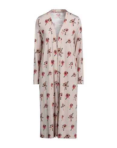 Siyu Woman Overcoat Beige Size 4 Viscose, Elastane