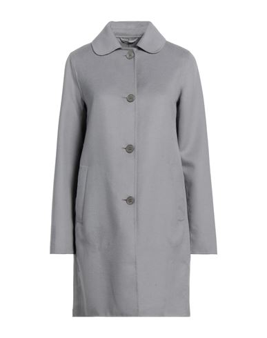 Jan Mayen Woman Overcoat Grey Size 6 Polyester, Wool, Viscose