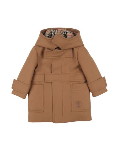 Shop Burberry Toddler Girl Coat Camel Size 6 Wool, Polyamide, Cashmere, Elastane In Beige