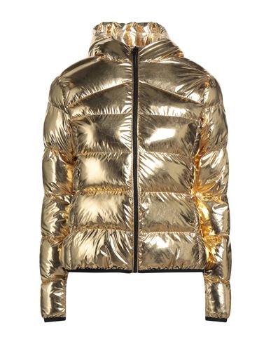 Cavalli Class Woman Down Jacket Gold Size Xl Polyester