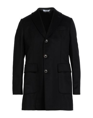 Bottega Martinese Man Coat Black Size 42 Wool, Polyamide, Cashmere