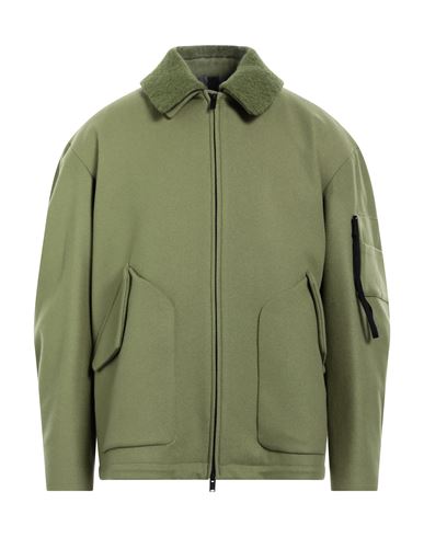 Hevo Hevò Man Jacket Sage Green Size 42 Pure Virgin Wool Iws, Polyamide