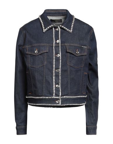 DOLCE&GABBANA Jeansjacke/-mantel Damen Blau 32 Damen