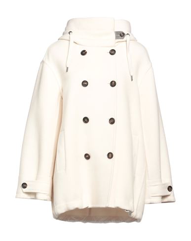 Brunello Cucinelli Woman Coat White Size 6 Cashmere